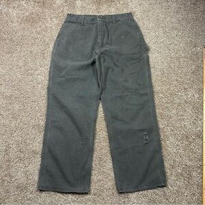 carhartt green carpenter pants Men’s (no Size Tag) Waist 15.5 in.  LENGTH 41.5in
